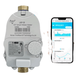 Medidor de Agua Mecánico LoRaWAN IoT de 1/2 Pulgada / Smart Metering y Telemetría para BMS / Válvula de Corte de Flujo / Batería Litio de Larga Duración / Comunicación Inalámbrica / Monitoreo Remoto
