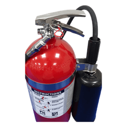 Extintor de CO2 / 10 lb (4.54 kg) / Clase B y C / Descarga 10 s / Alcance 1.2-2.4 m (3.9-7.9 ft) / UL Listado / USCG Aprobado
