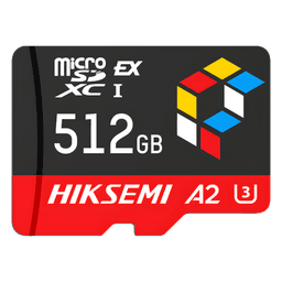 Tarjeta microSD Express / 512 GB / 900 MB/s Lectura / 620 MB/s Escritura / PCIe Gen 3x1 + NVMe / U3 A2 EX / -25°C a 85°C (-13°F a 185°F)