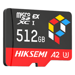 Tarjeta microSD Express / 512 GB / 900 MB/s Lectura / 620 MB/s Escritura / PCIe Gen 3x1 + NVMe / U3 A2 EX / -25°C a 85°C (-13°F a 185°F)