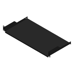 Charola para Rack de 19" de 2 postes, 23 cm de Profundidad, 1 Unidad de rack