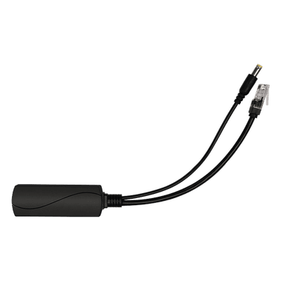 Splitter PoE / IEEE 802.3af/at / 30W / Puerto Gigabit / Salida DC 12V 2A / Indicadores LED / 95x26x20 mm (3.74x1.02x0.79 in)