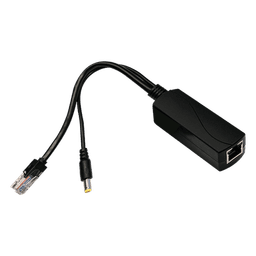 Splitter PoE / IEEE 802.3af/at / 30W / Puerto Gigabit / Salida DC 12V 2A / Indicadores LED / 95x26x20 mm (3.74x1.02x0.79 in)