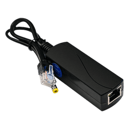 Splitter PoE / IEEE 802.3af/at / 30W / Puerto Gigabit / Salida DC 12V 2A / Indicadores LED / 95x26x20 mm (3.74x1.02x0.79 in)