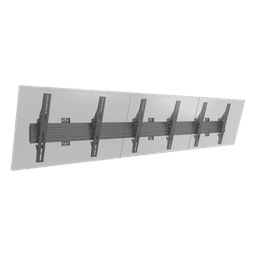 Soporte de Pared para TV / Riel Triple 400T / Capacidad 110 lbs (50 kg) / Compatible 32"-65" / VESA 100x100-600x400 mm / Ajuste Ángulo 5°-15° / Montaje Profesional