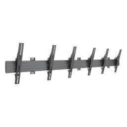 Soporte de Pared para TV / Riel Triple 400T / Capacidad 110 lbs (50 kg) / Compatible 32"-65" / VESA 100x100-600x400 mm / Ajuste Ángulo 5°-15° / Montaje Profesional