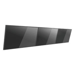 Soporte de Pared para TV / Riel Triple 400T / Capacidad 110 lbs (50 kg) / Compatible 32"-65" / VESA 100x100-600x400 mm / Ajuste Ángulo 5°-15° / Montaje Profesional