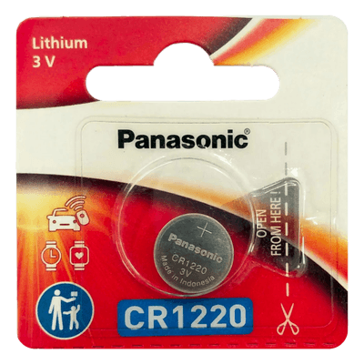 Batería de Litio tipo Moneda / 3V / 35mAh / CR1220 / No Recargable / -30°C a +60°C