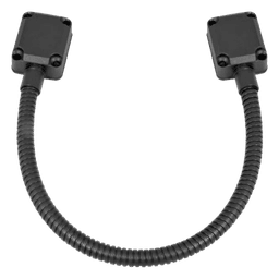 Loop Pasacable En Color Negro para Puertas  / Acero Inoxidable / Ideal para Control de Acceso / Diseño Elegante  / Tapas de Aluminio