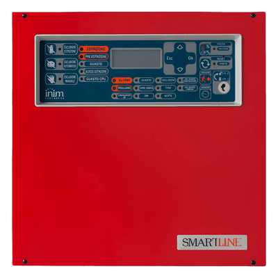 Central de Detección de Incendio Convencional SmartLine 020-4 | 4 Zonas Ampliables a 20 | Hasta 32 Dispositivos por Zona | 4 Repetidores Remotos | EN 54-2/4/21