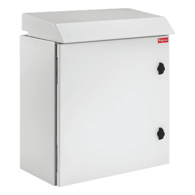 Gabinete Rack 26 UR ProTek Tipo 3R Exterior con Ventiladores y Termostato / 92.2 cm x 60 cm x 61 cm (36.3 in x 23.6 in x 24 in) / Acero Gris RAL 7035 / Protección IP32 IK10
