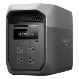 Estación de Energía Portátil EcoFlow DELTA 3 MAX, 2048Wh, Batería LiFePO4, Salida 2400W (Surge 4800W)