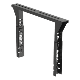 Soporte Trapezoidal Apilable / 300 mm (12") Ancho / Acero Recubierto en Polvo / Negro / Centros de Datos