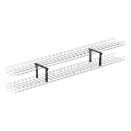 Soporte Trapezoidal Apilable / 300 mm (12") Ancho / Acero Recubierto en Polvo / Negro / Centros de Datos