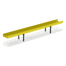 Soporte Trapezoidal Apilable / 300 mm (12") Ancho / Acero Recubierto en Polvo / Negro / Centros de Datos