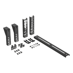 Soporte Trapezoidal Apilable / 300 mm (12") Ancho / Acero Recubierto en Polvo / Negro / Centros de Datos