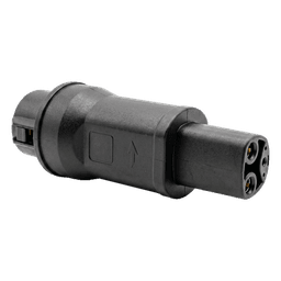 Adaptador de Conector EV / Entrada Tipo 1 (SAE J1772) / Salida NACS / 7 kW / 32 A / 220 V AC / Monofásico / Uso Interior y Exterior