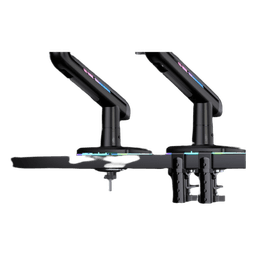 Soporte Mecánico Gaming NB F5 / Monitores de 32" a 60" / VESA 75x75 y 100x100 mm / Carga 2-20 kg (4.4-44 lbs) / Iluminación RGB / Sistema de Resorte de Alta Precisión
