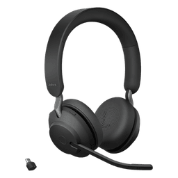 Jabra Evolve2 65, Auricular Stereo Versión MS / Dongle USB-C Link 380c / Cancelación de Ruido (26599-999-899)