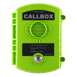 Callbox / Intercomunicador Inalámbrico Vía Radio UHF / 450-470 MHz / Gabinete de Policarbonato para Exteriores / Color Verde