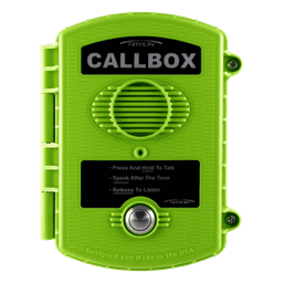 Callbox / Intercomunicador Inalámbrico Vía Radio UHF / 450-470 MHz / Gabinete de Policarbonato para Exteriores / Color Verde