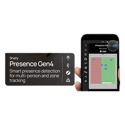 Sensor de Presencia Inteligente / Detección Real sin Movimiento / Multiprotocolo Wi-Fi, Zigbee, Bluetooth, Matter / Cobertura 8 x 8 m (26.2 x 26.2 ft) / 6 Personas / 10 Zonas