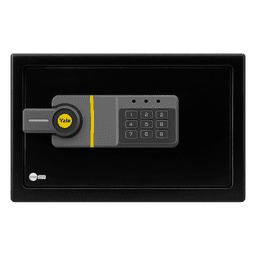 Caja Fuerte Electrónica / Código Programable 3-8 Dígitos / Bloqueo Automático 5 Min / Acero Reforzado 2 Bulones / Alimentación 4 Pilas AA / Indicadores LED