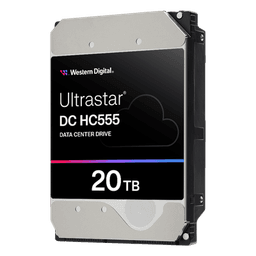 Disco Duro Empresarial WD Ultrastar HC555 / 20TB / SATA 6Gb/s / 7200 RPM / HelioSeal / ePMR / CMR