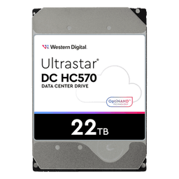 Disco Duro Data Center Ultrastar / 22 TB / 7200 RPM / 6 Gb/s SATA - 12 Gb/s SAS / HelioSeal con Helio / OptiNAND con Flash iNAND / ArmorCache / 2.5M Horas MTBF / 5 Años Garantía
