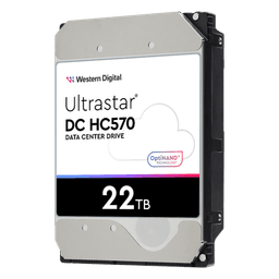 Disco Duro Data Center Ultrastar / 22 TB / 7200 RPM / 6 Gb/s SATA - 12 Gb/s SAS / HelioSeal con Helio / OptiNAND con Flash iNAND / ArmorCache / 2.5M Horas MTBF / 5 Años Garantía