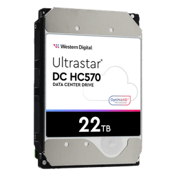 Disco Duro Data Center Ultrastar / 22 TB / 7200 RPM / 6 Gb/s SATA - 12 Gb/s SAS / HelioSeal con Helio / OptiNAND con Flash iNAND / ArmorCache / 2.5M Horas MTBF / 5 Años Garantía