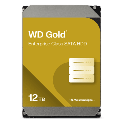 Disco Duro Empresarial WD Gold / SATA 6 Gb/s / 12 TB / 7200 RPM / Tecnología HelioSeal / ArmorCache / 5 Años Garantía / 2.5M Horas MTBF