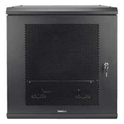 Gabinete de Pared / 12U Rack 19 in / Profundidad 636 mm (2.09 ft) / Carga 100 kg / Puerta Perforada / Laterales Desmontables