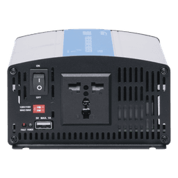 Inversor de Onda Senoidal Pura / 400 W Nominal / 500 W Pico / Entrada 12 VCC / Salida 120 VCA / 9.1 × 5.2 × 2.9 in