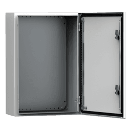 Gabinete de Uso Exterior MAS 600 x 600 x 210 mm NEMA 4/12/13; IP66; IK10 de Acero Dulce 1.5 mm con Platina de Montaje Incluida Color Gris Claro