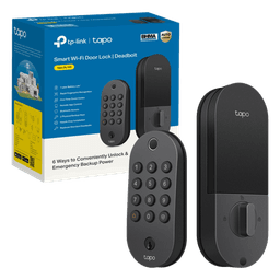 Cerradura Inteligente Wi-Fi / Deadbolt / 6 Métodos Desbloqueo / Huella <0.5s / 100 Huellas + 200 PINs / BHMA Grado 3 / IP54 Exterior / Batería 7800 mAh / Alexa-Google-SmartThings
