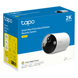 Cámara IP Inalámbrica / 2K 3 Megapixel / Batería 6400 mAh 180 días / Visión Nocturna Color / IP65 / Detección IA Personas