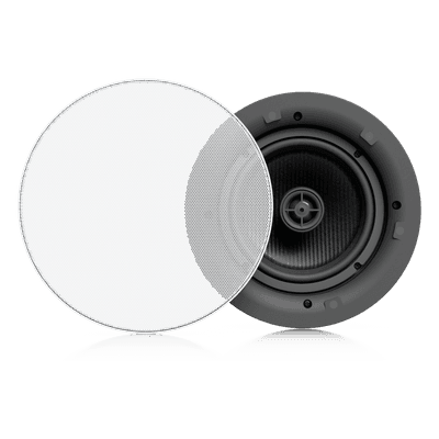 UniFi In-Ceiling Speaker Altavoz Empotrable de Techo / Woofer 6.5" 130W / Tweeter 1" Pivote ±15° / 8 Ohms / Cobertura Simétrica Axial de 90° / NDAA Compliant