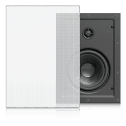 Altavoz Empotrable de Pared / Woofer 6.5" / Tweeter 1" Pivote ±15° / 130W 8 Ohms / Cobertura Simétrica Axial 90° / NDAA Compliant