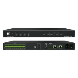 Matriz de Audio Digital | 20 Puertos Analógicos Configurables | DSP Multicanal | AEC | Amplificador 2x60W + 1x120W | Dante 4x4 | HDMI 4K60 | USB Plug & Play | Montaje Rack 1U