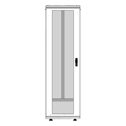 Gabinete Rack 42 Unidades / Piso 19 Pulgadas / Puerta Cristal Templado / Capacidad Carga 1000 Kg / Acero Calibres 16-18-20 / Ventilación Superior / Cerradura Seguridad, Niveladores Incluidos