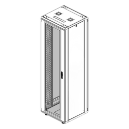 Gabinete Rack 42 Unidades / Piso 19 Pulgadas / Puerta Cristal Templado / Capacidad Carga 1000 Kg / Acero Calibres 16-18-20 / Ventilación Superior / Cerradura Seguridad, Niveladores Incluidos