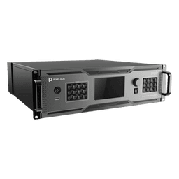 Switcher de Presentación 4K / Hasta 12 Capas DL (2 MAIN + 10 PIP) / 10G Fibra Óptica 10 km / HDMI 2.0 DP 1.2 12G-SDI / Modos Duales Switcher y PGM / Dante Audio 32x32 / Multiviewer Dedicado / Backup Automático