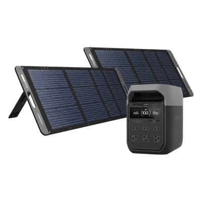 KIT DE ENERGÍA PORTÁTIL ECOFLOW E980 Y PANEL SOLAR 200W