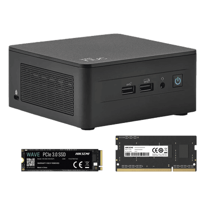 Kit / Mini PC NUC Barebone / Intel Core I3 /bluetooth / Incluye memoria 8GB / Incluye 256 SSD / No incluye sistema operativo