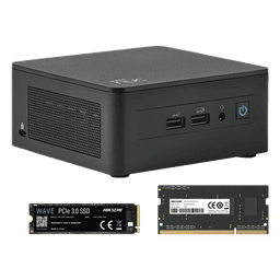 Kit / Mini PC NUC Barebone / Intel Core I3 /bluetooth / Incluye memoria 8GB / Incluye 256 SSD / No incluye sistema operativo