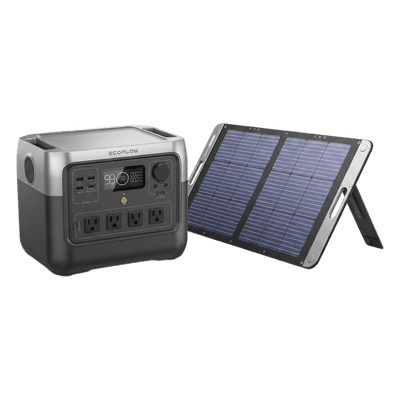 Kit de Energía Portátil / Estación 768 Wh / Salida AC 800 W (1600 W X-Boost) / Panel Solar 200 W / Batería LiFePO4 / IP67