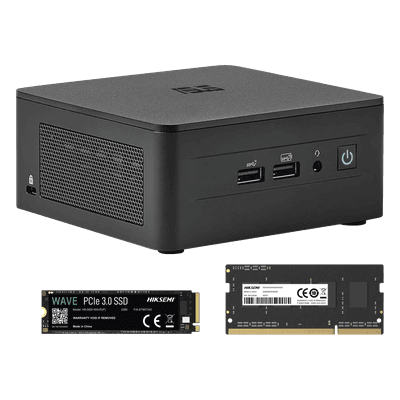 Mini PC Kit / Intel Core i7-1360P / 8 GB RAM / 256 GB SSD / HDMI Múltiples Pantallas / Formato Compacto