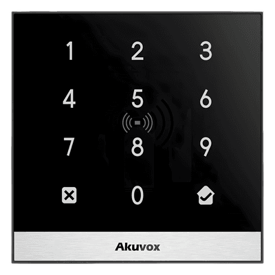 Teclado de Control de Acceso + Bracket de Instalación / Administración 100% en la Nube / Interfaz WEB / POE / Lector Prox 125 kHz / MIFARE 13.56MHz / NFC / APP Smart Plus / Control de 1 Puerta / PIN Para Visitas / IP65