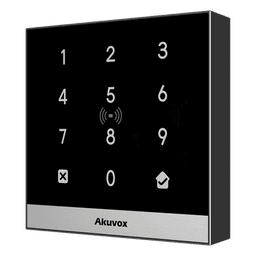Teclado de Control de Acceso + Bracket de Instalación / Administración 100% en la Nube / Interfaz WEB / POE / Lector Prox 125 kHz / MIFARE 13.56MHz / NFC / APP Smart Plus / Control de 1 Puerta / PIN Para Visitas / IP65